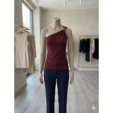 Asvellatrend Tek Omuz Detaylı Şık Bluz