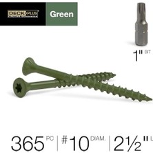 Plus Ceramic & Screws, Green, 10 x 2.5-In., 5-Lbs. -48402