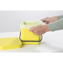 419683 Perfectfit 6l (S) - Rulo Başına 10 Adet Çöp Torbası, Mısır Nişastası, Beyaz, 16 x 16 x 11 cm