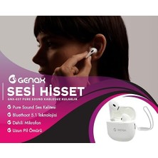 Genax Mosso Enc Bluetooth 5.3 Kulak Içi Kulaklık – Net Ses & Gürültü Azaltma