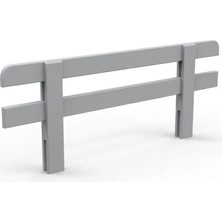 Meltem Kids Gri Karyola Korkuluk | 90x35 cm | Çıtalı MDF | 18 mm | Çocuk Yatak Koruma Bariyeri