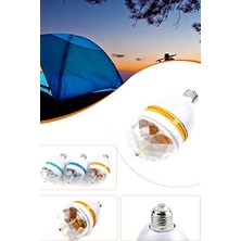 BM-553 Renkli Disko Ampulü Lambası E27 Duy LED Ampul Dönen Disco Topu 1410