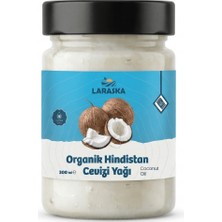 Laraska Hindistan Cevizi Yağı 300 ml – %100 Doğal, Yenilebilir / Cilt Bakımı Soğuk Sıkım Coconut Oil