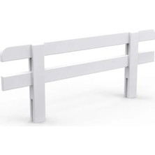 Meltem Kids Beyaz Karyola Korkuluk | 90x35 cm | Çıtalı MDF | 18 mm | Çocuk Yatak Koruma Bariyeri