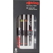 Rotring Mekanik Kurşun Kalem Junior Set 0.2-0.3-0.5 mm + Tikky 0.5 mm Uzun Ömürlü Mekanizma