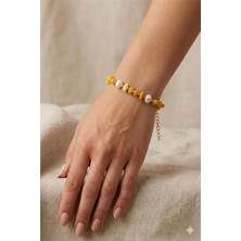 Petek Aksesuar Dal Mercan Doğaltaş Barok Inci Halhal Bileklik