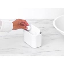 Banyo Çöp Kutusu, Beyaz, Tek Boyut