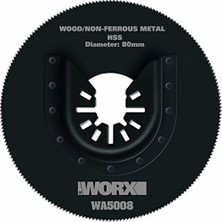 WA5008 Çok Amaçlı Raspalama Makinesi Için 80MM 360˚ Metal, Ahşap, Fiberglas, Pvc Kesme Bıçağı