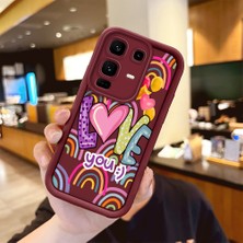 HONTINGA Infinix Note 50 Pro Plus ile Uyumlu Kılıfı Düşüme Önleyici Basitlik Anti Düşme Kamera Korumali Kalp Bordo Desen Yumuşak Silikon Telefon Kılıfı Kadın ve Erkek Için Uygundur K2-7233