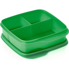 Tupperware Bölmeli Beslenme Kutusu Kare 550ML  Doğa