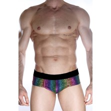 Hafif Giyim Erkek Çok Renkli Fantezi Seksi Parlak Desenli Boxer HF012152