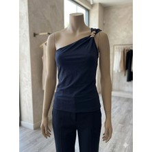 Asvellatrend Tek Omuz Detaylı Şık Bluz