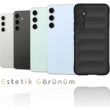 Teknocan Marketing Galaxy S25 Fe Için Kılıf Rugged Koruyucu Kalın Yapılı Silikon Kılıf Kamera Yükseltili Içi Süet Dokulu Kenarları Darbe Emici ve Kayma Önleyici Özellikli S25 Fe Kılıf (Siyah)