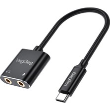 Teknocan Marketing Type-C Ses Kartı 3.5mm Kulaklık ve Mikrofon Girişli