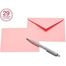 Teknocan Marketing Greetings Zarflı Boş Kartlar, Parlak Pastel Renkler, 200 Adet