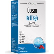 Teknocan Marketing Orzax Ocean Krill Oil 500MG Balık Yağı Içeren Takviye Edici Gıda 30 Kapsül