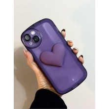 Teknocan Marketing 13 ve 14 ile Uyumlu Kalp Model Oyuncaklı Şeffaf Kılıf