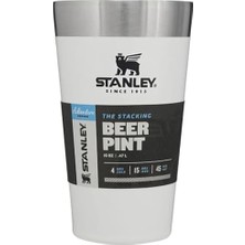 Teknocan Marketing Adventure Stacking Pint Vakumlu Soğuk Içecek Bardağı, Beyaz (Frost), 0.47 Litre
