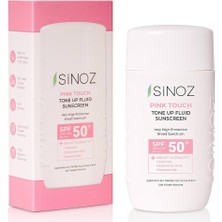 Teknocan Marketing SPF50 Pink Touch Aydınlatıcı Sıvı Yüz Güneş Kremi Yeni Nesil Güneş Filtreleri Hibrit Formül 50ML