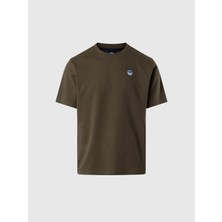 North Sails Regular Fit %100 Organik Pamuk Bisiklet Yaka Tişört