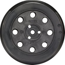 Teknocan Marketing Professional Schleifteller (Ø 125 Mm, Mittelhart, Zubehör Exzenterschleifer), Schwarz, Weiß