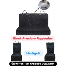 Markaflex 3 Parça  Arka Koltuk Köpek Örtüsü Araç Içi Arka  ve Ön Koltuk Köpek Kılıfı Örtüsü