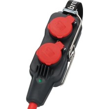 Teknocan Marketing Profesyonel Serisi Power-Block Serisi 4 Soketli 230V/16A IP54 Dış Mekana Uygun LED Göstergeli Fiş Ucu (Kablosuz) Fiş