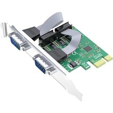Teknocan Marketing Pcı To 2 Port 9 Pin RS-232 Seri Com Db9 Genişletme Kartı