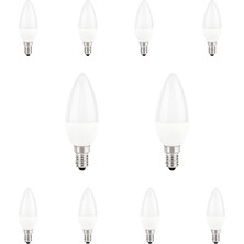 Teknocan Marketing Uzlıght 7W 6500K Beyaz Işık E14 Duy LED Mum Ampul