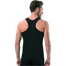 Seher Erkek Spor Atlet Siyah 6'lı Paket %100 Pamuk Esnek Kumaş Özelliği ile Rahat Kullanım