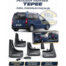 Otokap Universal Peugeot Partner Tepee Uyumlu 4’lü Paçalık Takımı Ön Arka Çamurluk Tozluk Seti