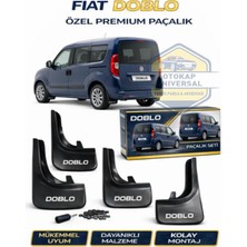 Otokap Universal Fiat Doblo Uyumlu 4’lü Paçalık Takımı Ön Arka Çamurluk Tozluk Seti
