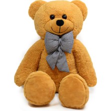 Teknocan Marketing 80 cm Dev Pelüş Papyonlu Ayı,peluş Ayı,yumuşak ve Sevimli Büyük Boy Oyuncak Ayıcık,sarılmalık Papyonlu,sevgiliye Hediye(Kahverengi)
