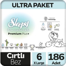 Sleepy 6 Beden Bio Natural Bebek Bezi Ultra Paket 62X3 186 Adet