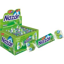 Saadet Nazar Teklı Sakız Nane 100 Adet 3 gr Nane Aromalı Şekersiz Özellikli