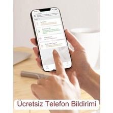 Teknocan Marketing Değiştirilebilir Pilli Akıllı Duman Dedektörü Yangın Alarmı, Wi-Fi Duman Dedektörü, Gerçek Zamanlı Uygulama Bildirimleri, XS01-WX, 1'li Paket