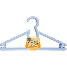 Teknocan Marketing 6'lı Plastik Çocuk Elbise Askısı, 0.6X27X14 Cm, Asorti