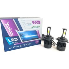 Photon Duo H4 LED Xenon Şimşek Etkili 6000 Lümen 12V Enerji Tasarruflu Aydınlatma Seti