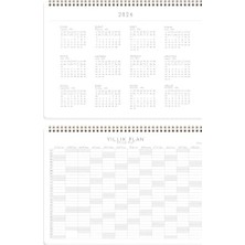 Teknocan Marketing 2026 Haftalık Spiralli Masaüstü Planlayıcı 24X34 cm - Desk Lacivert