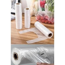 Teknocan Marketing Rulo Şeffaf Market Poşet Torba - Hışır Atlet Poşet -Küçük Boy - 200 Adet