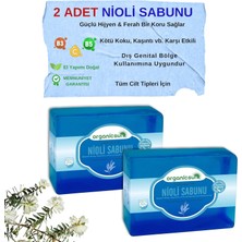 Teknocan Marketing Doğal Nioli Sabunu 140 gr x 2 Adet Tüm Cilt Tipleri Için Kötü Koku ve Kaşıntı Karşıtı Nioli Yağı Sabunu