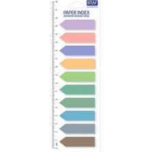 Kraf Yapışkanlı Not Kağıdı Ok Şekilli 12x44mm 10 Renk 20 Parça Film Index