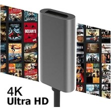 Teknocan Marketing Type-C To Displayport Adaptör USB C Dp Çevirici Notebook Pc Bilgisayar Uyumlu HC67 (Hdmı Değildir)