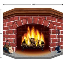 Teknocan Marketing 1-Pack Brick Şömine Için Stand-Up Parti Dekorasyon, 3-Ayaklar 1-Inç – 25-Inç