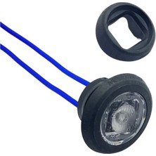 Frıstom 12V-24V Göz-Ayna Altı-Gündüz Sürüş Lambası LED Mavi (Çap:20 Mm) E9