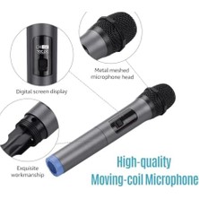Teknocan Marketing Profesyonel Kablosuz Mikrofon Dinamik Mikrofon Taşınabilir Mini Alıcı Için 6.35MM Fiş Karaoke Konuşma Toplantı Sahne Performansı Wn-01