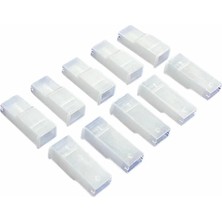 Tekli Konnektor Kilitlemeli (Fiş Kılıfı) Standart 6.3 mm (Beyaz) (10 Ad)
