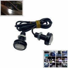12V GÜNDÜZ SÜRÜŞ-AYNA ALTI LED KIRMIZI (MERCEKLİ) (9/22 MM) (2 AD)