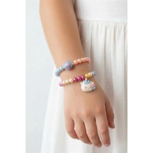 Petek Aksesuar Kız Çocuk Figürlü 2 Li Boncuk Bileklik