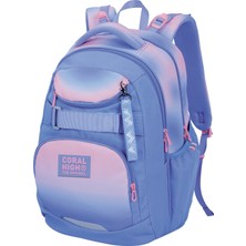 Coral High Renk Geçişli Dört Bölmeli Okul Sırt Çantası 24431